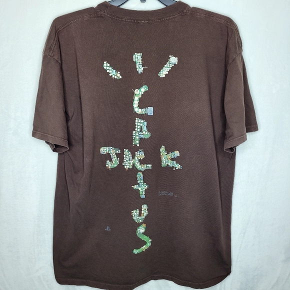 Cactus Jack Sony PlayStation Brown Puff Print T-Shirt XL - Picture 1 of 9